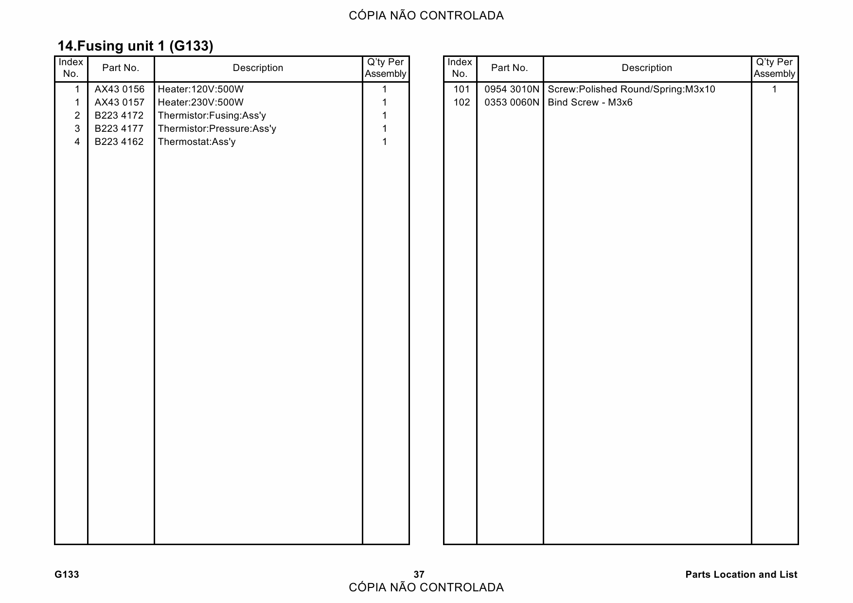 RICOH Aficio SP-C811DN G133 Parts Catalog-4